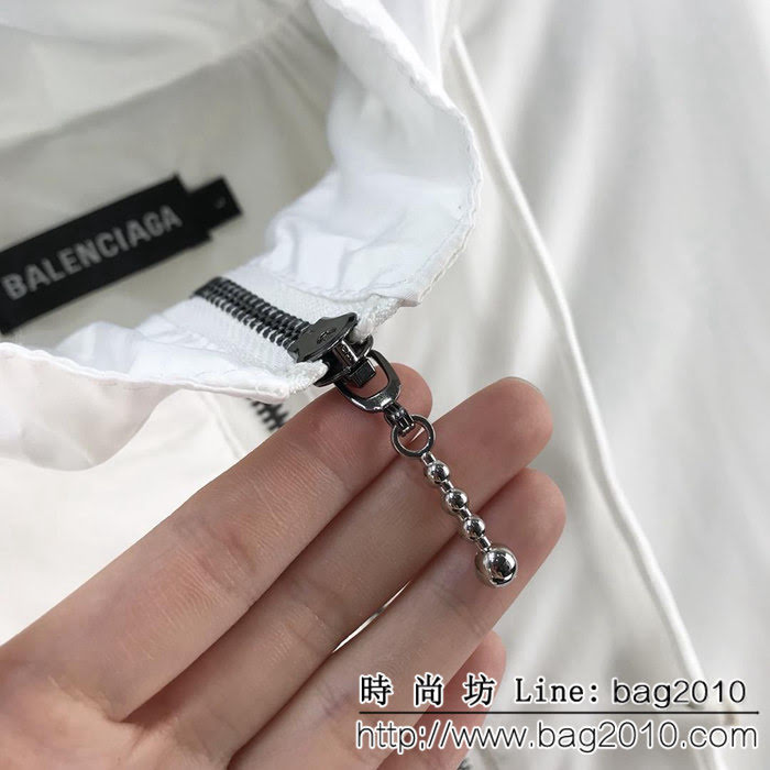 BALENCIAGA巴黎世家 18ss秋冬新款 黑色廓形字母印花 百搭款 棉服外套 OS寬鬆版 情侶款 ydi1520